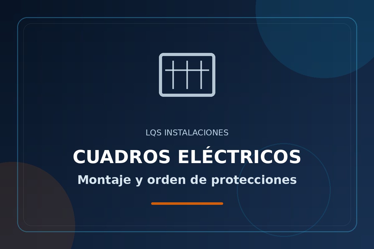 Cuadro eléctrico trabajado por LQS Instalaciones